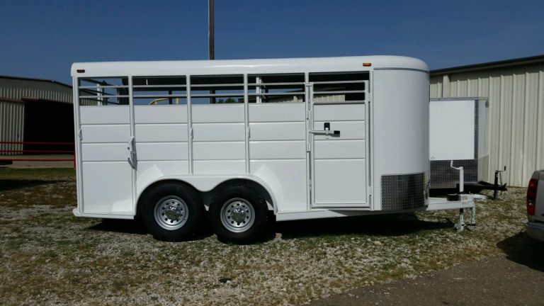 2018 caIlco stock trailer white