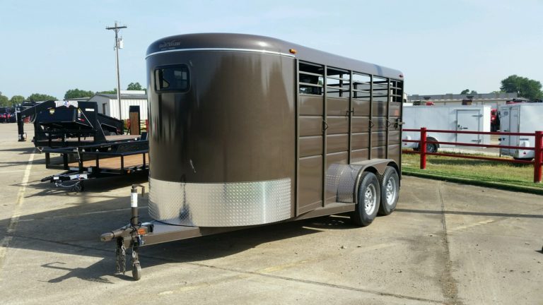 2018 calico stock trailer brown